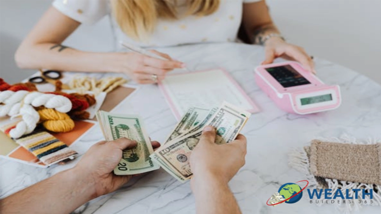 Image of person counting money